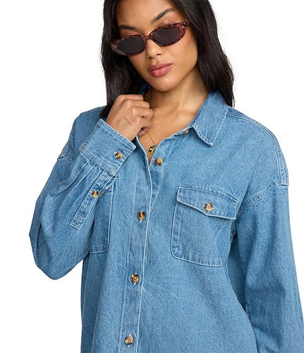 The Fadeaway Denim Shacket