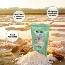 Coarse Light Grey Celtic Sea Salt,- 1 lb(16 oz) Resealable Bag