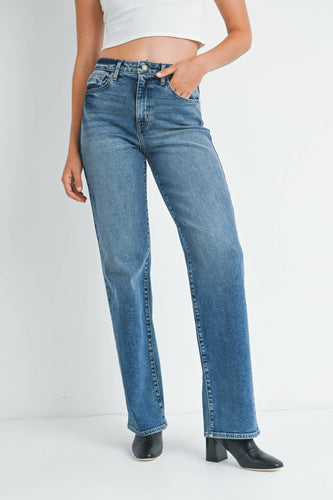 The Lina Length Straight Jeans