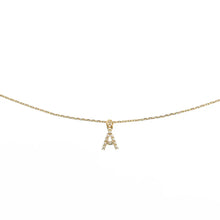 Gold Dainty Pearl Initial Pendant Necklace