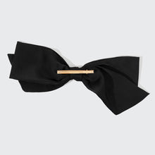 Fabric Bow Hair Clip | Black