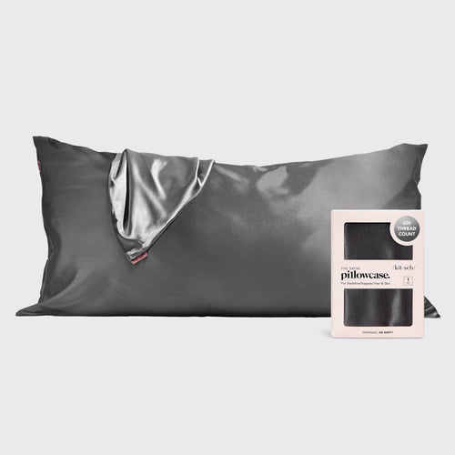 King Satin Pillowcase | Charcoal