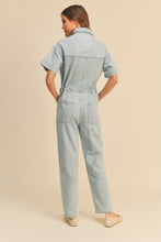 Light Denim Utility Jumpsuit