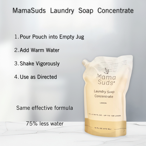 Laundry Soap Concentrate 16oz Pouch | Lemon