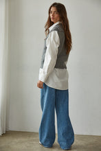 The Emerson Button Down Vest Top