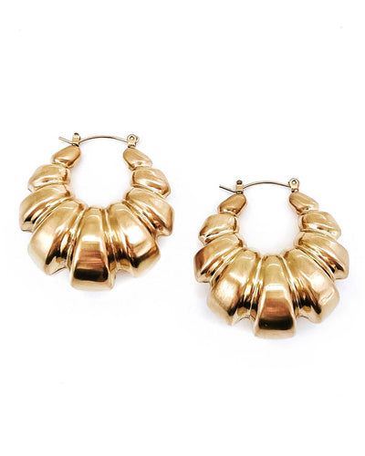 Esmerelda Statement Croissant Hoop Earrings