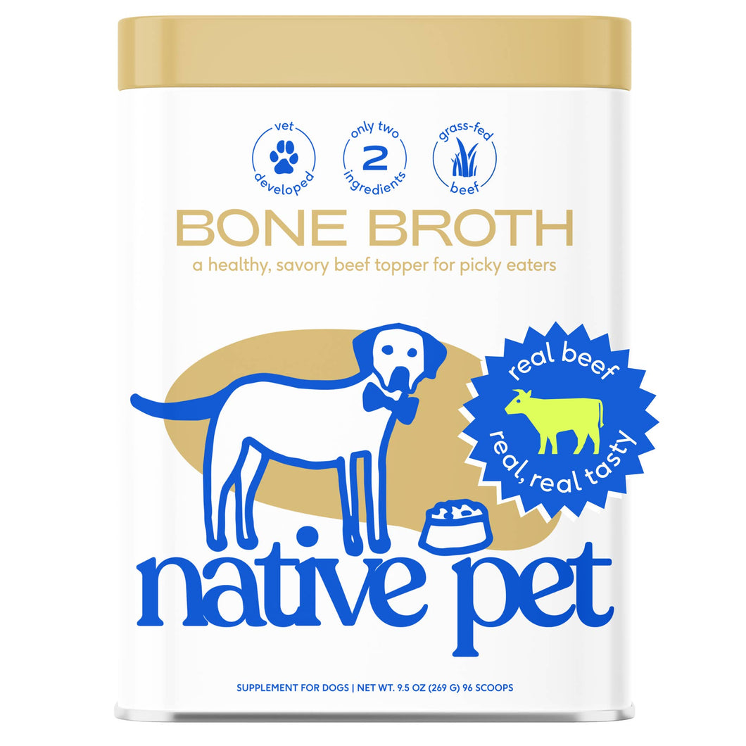 Beef Bone Broth Powder, Grain-Free Food Topper: Large