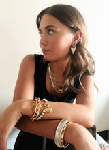 Bobbi Mixed Metal Beaded Heart Charm Bracelet