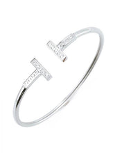 Agnes Crystal Bangle Cuff Bracelet | Gold