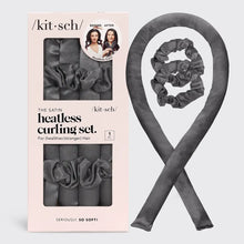 Satin Heatless Curling Set | Sunset Tie Dye & Charcoal