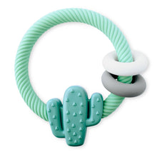 Ritzy Rattle™ Silicone Teether Rattles  | Highland Cow