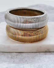 Baia Thick Chunky Coil Bangle Bracelet