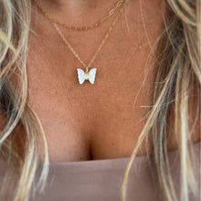 Brynn Butterfly Mother of Pearl Necklace