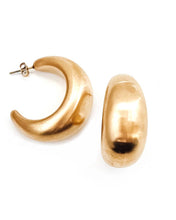 Enoch Matte Gold Hoop Earrings || Size: LARGE