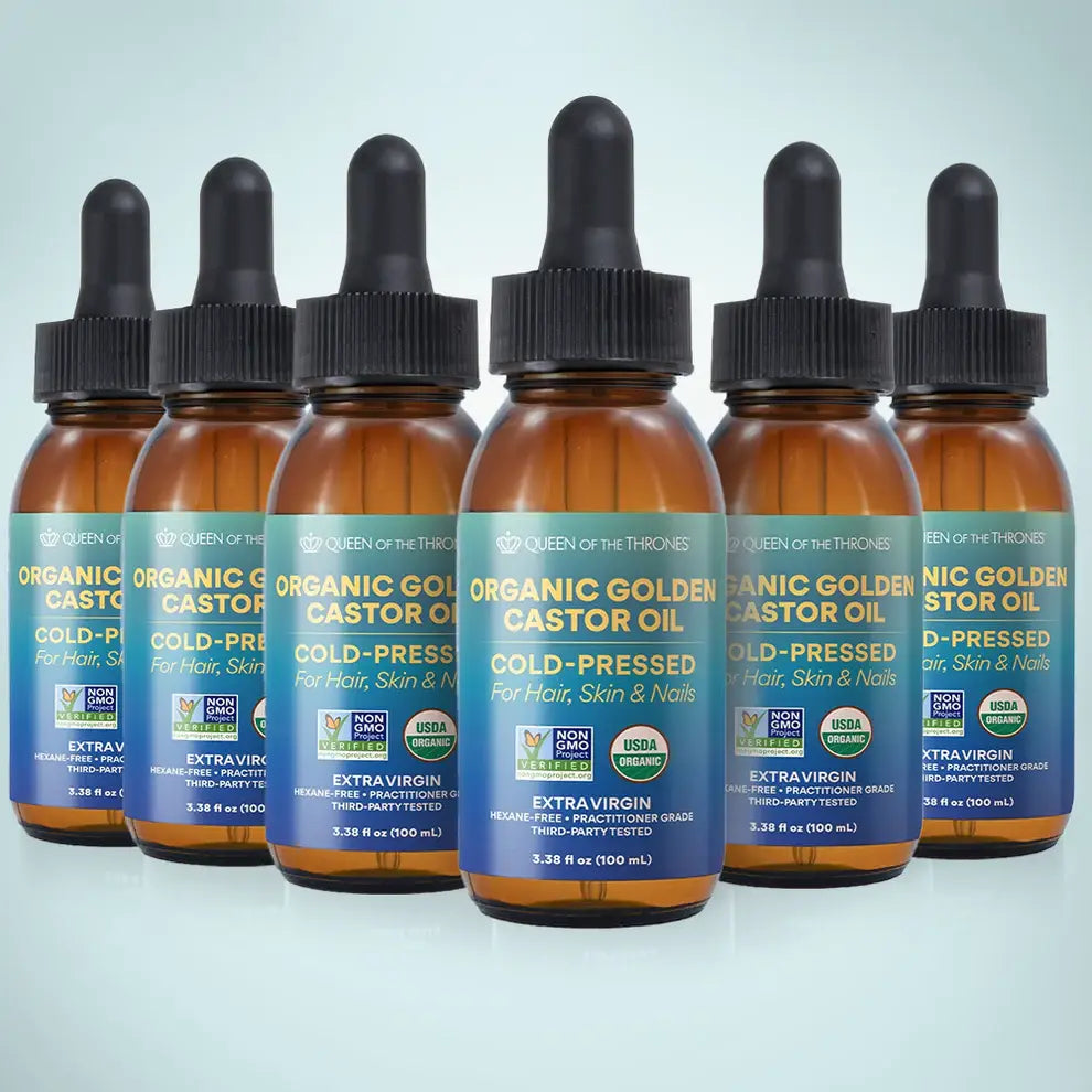 Organic Golden Castor Oil with Dropper | 100mL