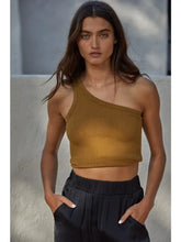 The One Shoulder Ribbed Tanks