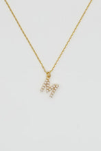 Gold Dainty Pearl Initial Pendant Necklace