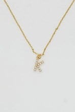 Gold Dainty Pearl Initial Pendant Necklace