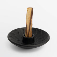 Chuculanas Ceramics Palo Santo Holder Black Matte | Geometric