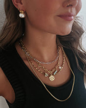 Emina Gold Pearl Stud Drop Earrings