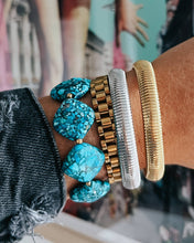 Baia Thin Coil Bangle Bracelet