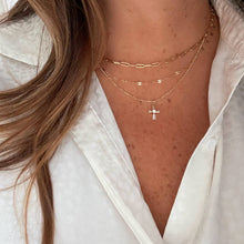 Petite CZ Cross Pendant Necklace