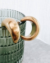 Enoch Matte Gold Hoop Earrings || Size: LARGE