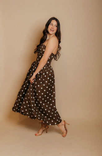 Polka Dot Midi Dress
