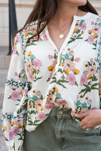Valley Spring Top | LP Powder Blue