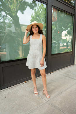 Maeve Mini Dress | Womens| Railroad Stripe