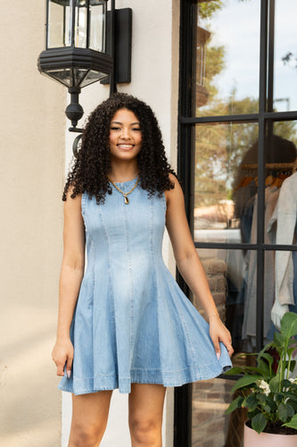 Twiggy Denim Mini Dress