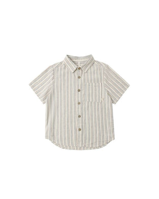 Collared Short Sleeve Shirt | Baby + Kids | Nautical Stripe