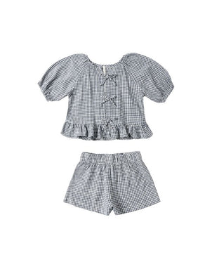 Juniper Set |  Children + Teen | Marine Gingham