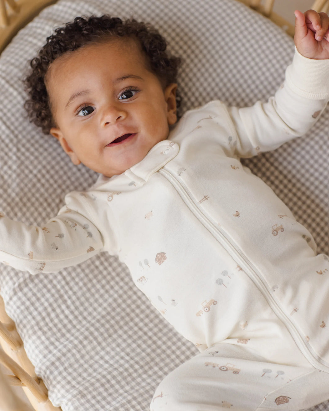 Zip Long Sleeve Sleeper | Farm | Baby