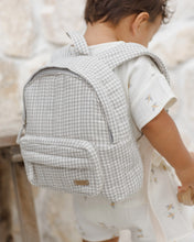 Mini Backpack || Sage Gingham