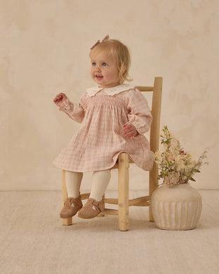 Callie Dress | Pink Plaid | Kids