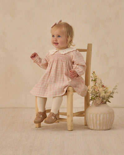 Callie Dress | Pink Plaid | Kids