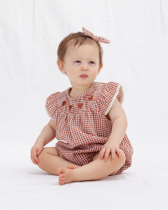 Lenore Romper Red Gingham