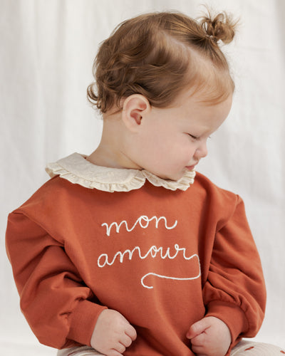 Collared Sweatshirt Mon Amour
