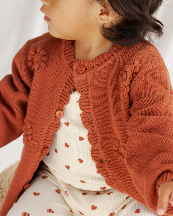 Red Heart Knit Cardigan