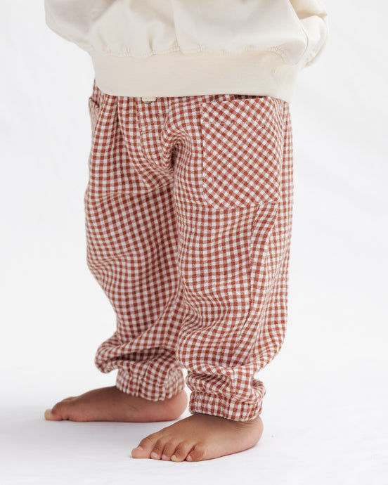 Luca Pant Red Gingham
