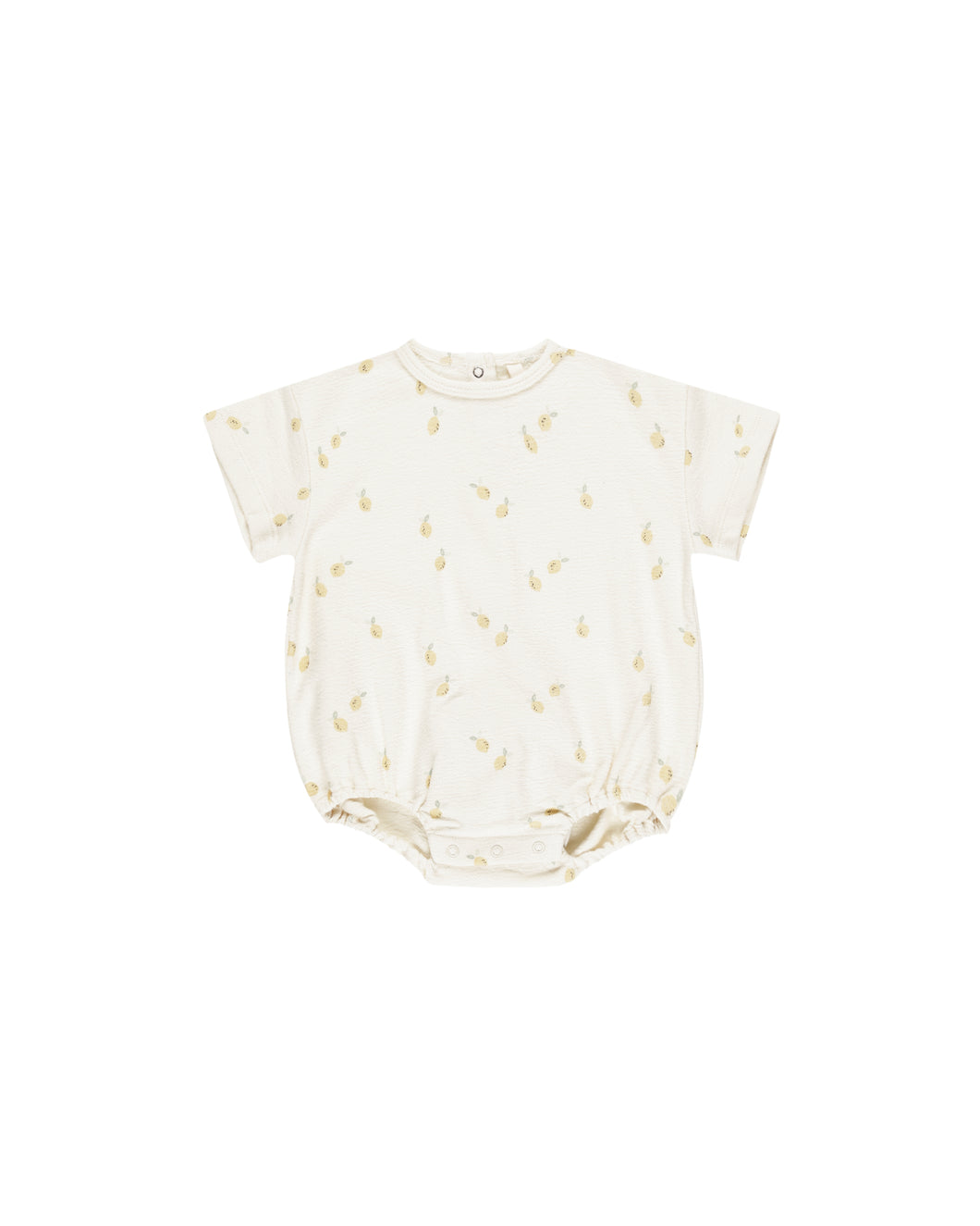 Relaxed Short Sleeve Bubble Romper| Lemons