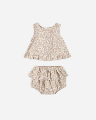 Ruffled Tulip Top + Bloomer Set | Dahlia | Baby