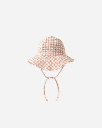 Sun Hat | Baby| Melon Check + Dahlia