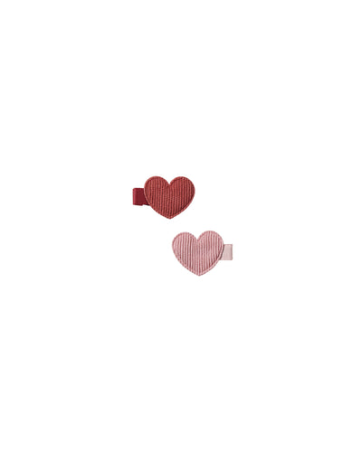 Red & Pink Heart Clip Set