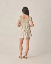 Smocked V Mini Skirt | Teen | Blue Floral
