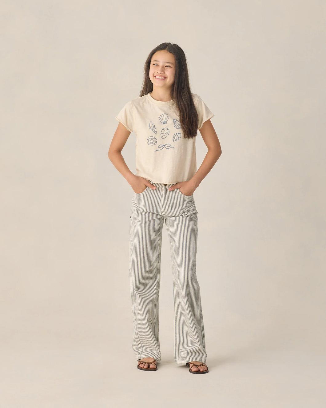 Baggy Wide Leg Pant | Teen | Railroad Stripe