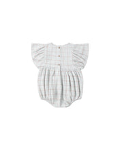 Kalea Romper || Light Blue Plaid