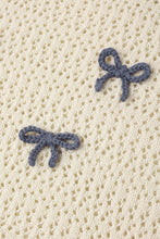 Crochet Knit Pullover | Teens| Bows