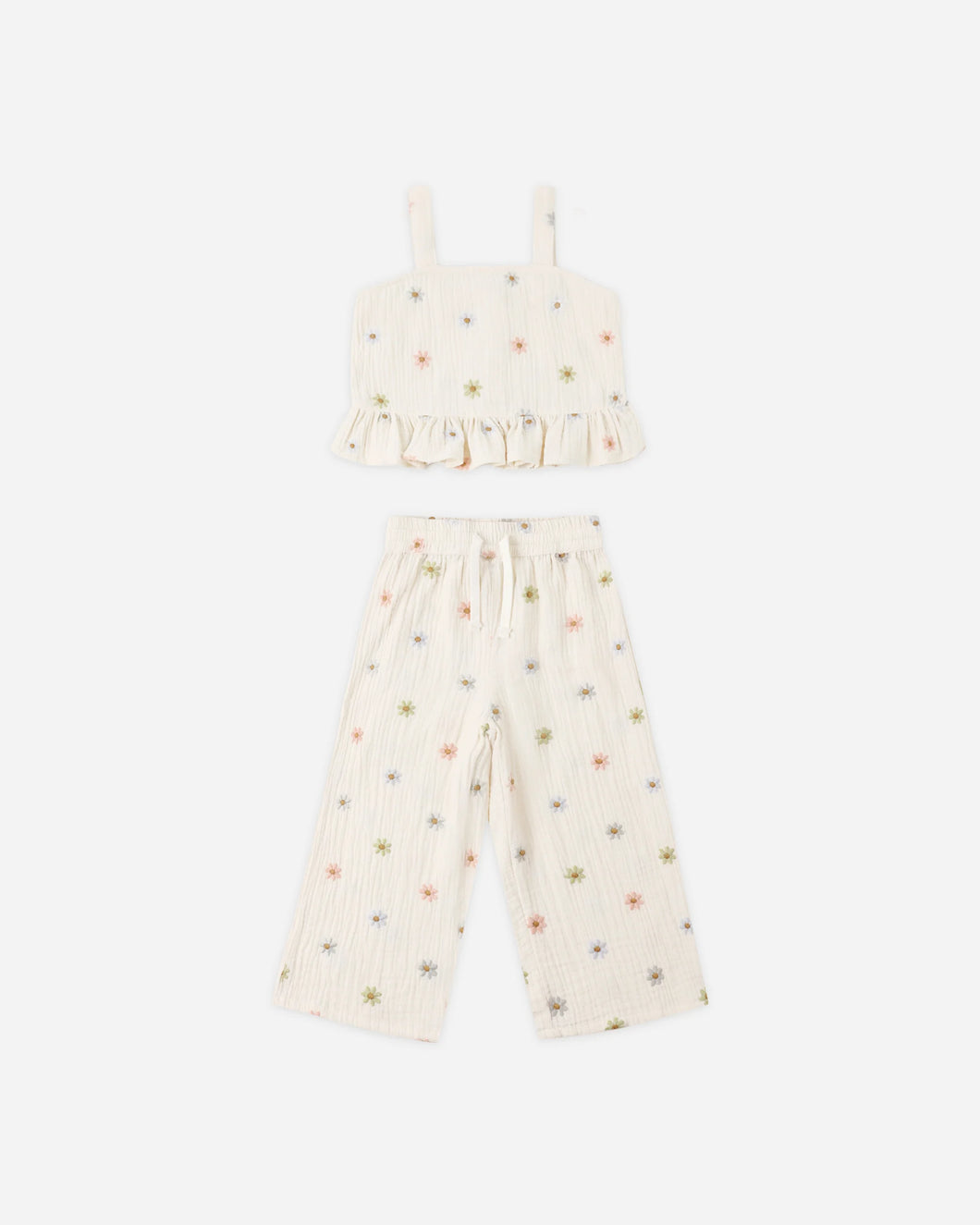 Kayli Set || Embroidered Daisies